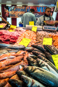 Fresh fish in a market