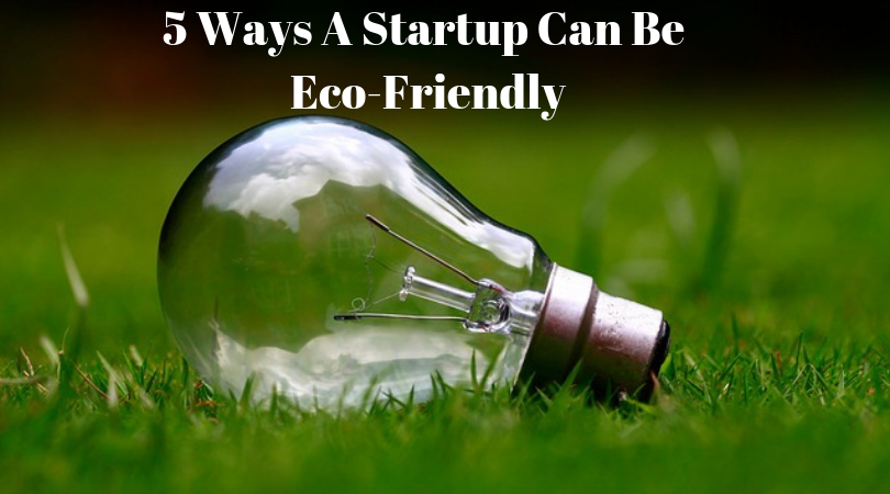 5 Ways A Startup Can Be Eco-Friendly