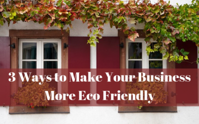 3 Ways to Make Your Business More Eco Friendly