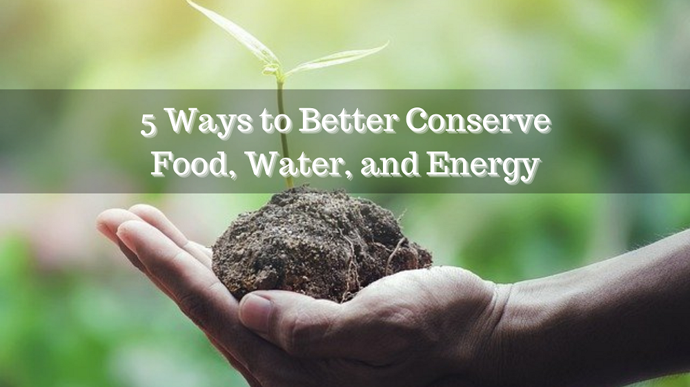 5 Ways to Better Conserve Food, Water, and Energy