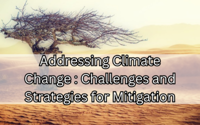 Addressing Climate Change : Challenges and Strategies for Mitigation